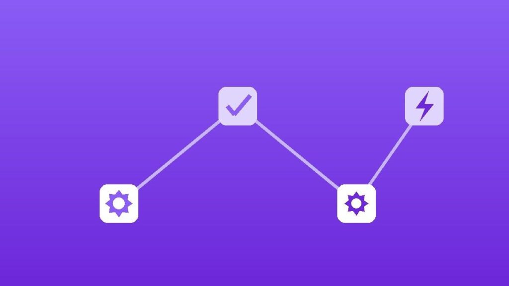 Workflow automation connected nodes