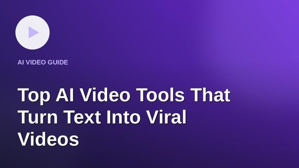 AI Video Tools